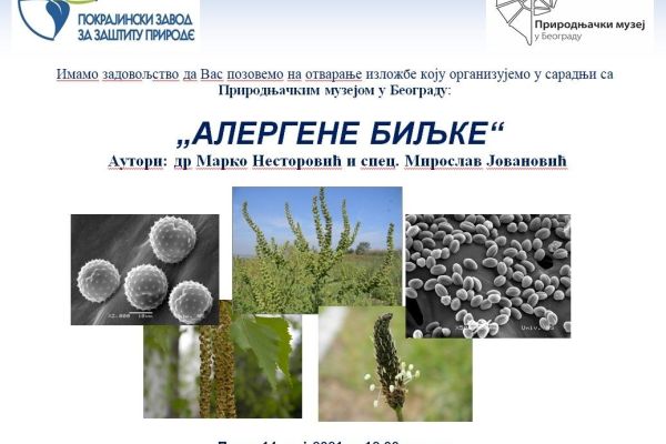 POZIV - ALERGENE BILJKE