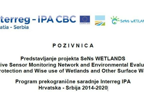 Predstavljanje projekta  SeNs WETLANDS 